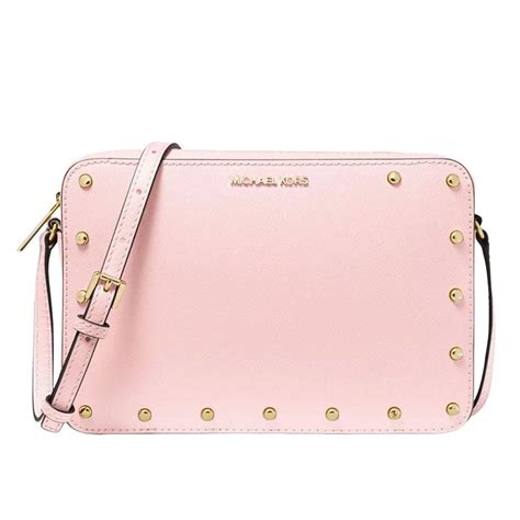 michael kors sandrine stud crossbody ballet|Michael kors Sandrine studding crossbody bag pink ballet.